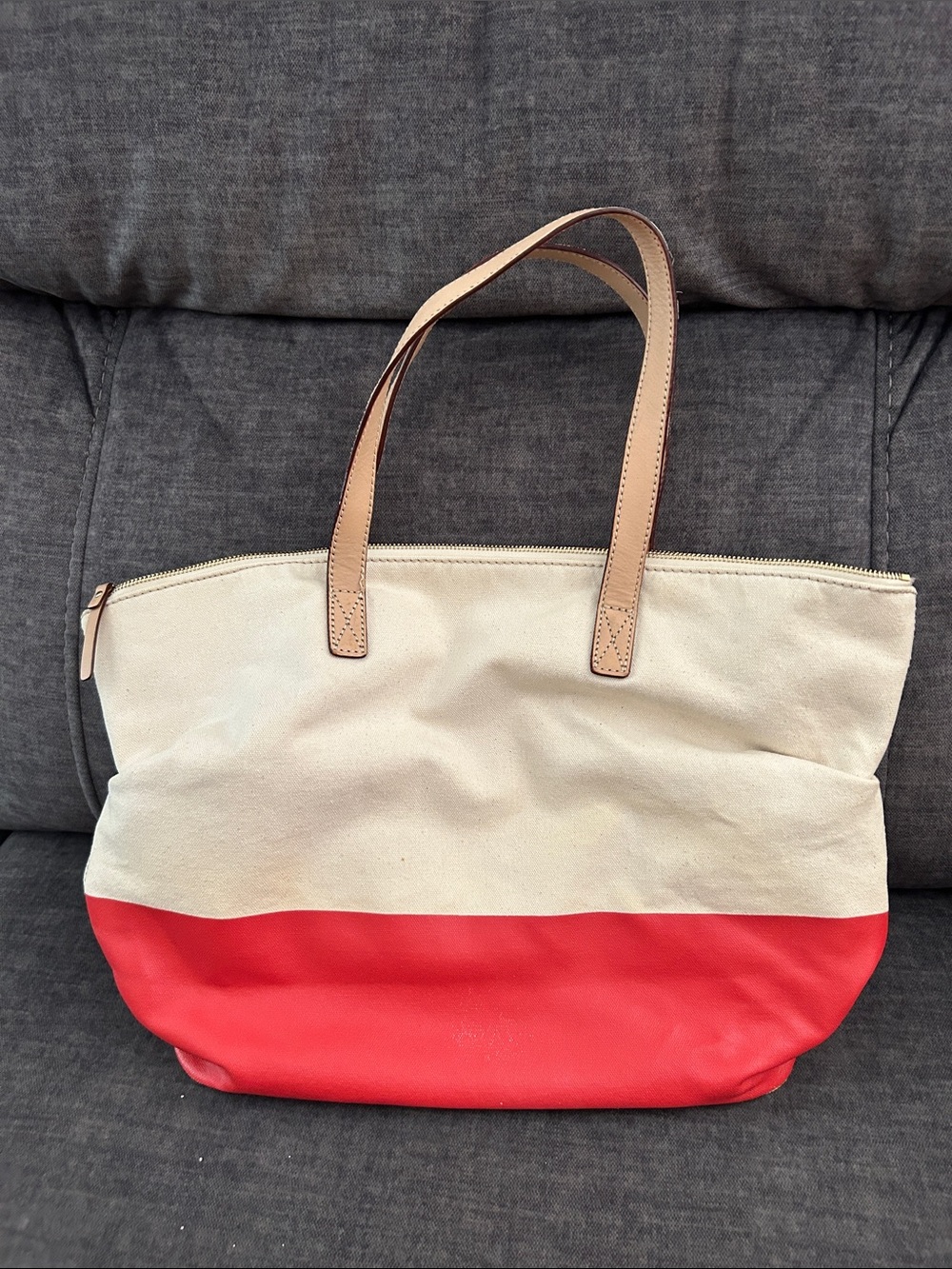 kate spade Cream and Red "Eat Cake For Breakfast" Tote - Picture 2 of 5